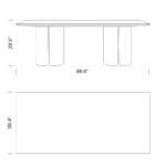 Dimensions Opus Dining Table Mobile Dimensions Opus Dining Table Mobile
