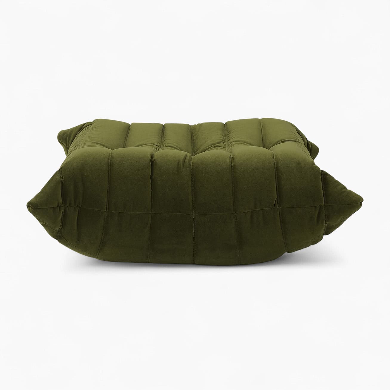 Ducaroy Ottoman Fabric Green Velvet 5
