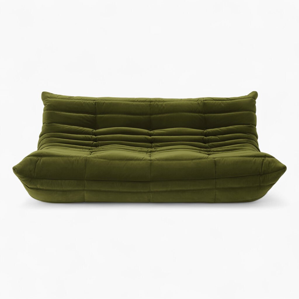 Ducaroy Sofa Fabric Green Velvet 1