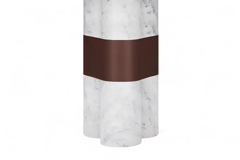 Firelli Round Dining Table detail features 4