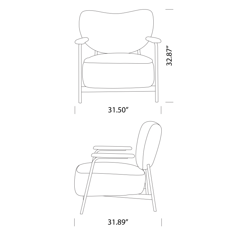 Fynn Chair Dimensions