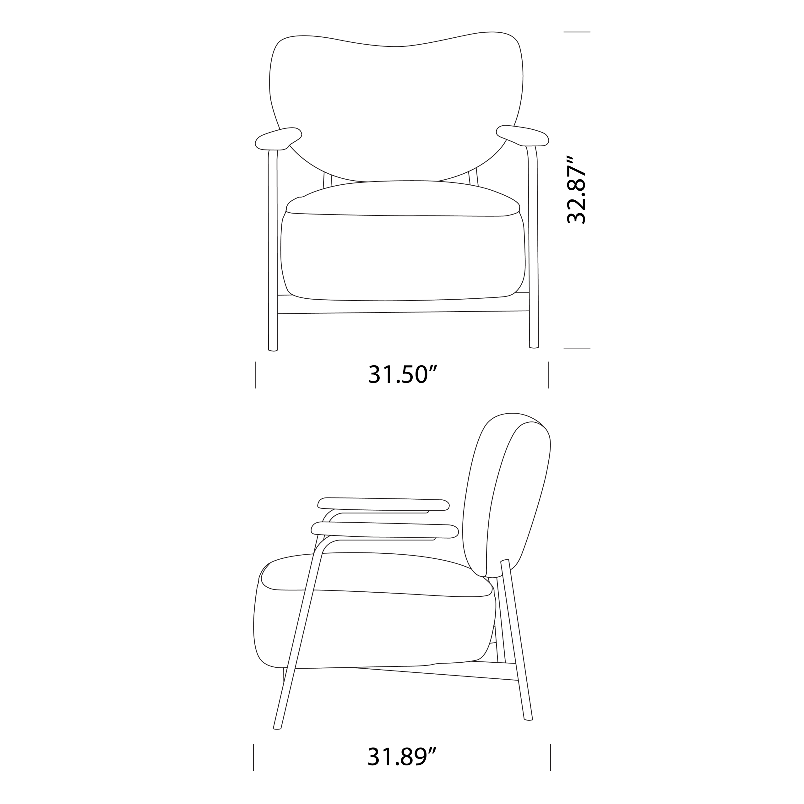 Fynn Chair Dimensions Fynn Chair Dimensions