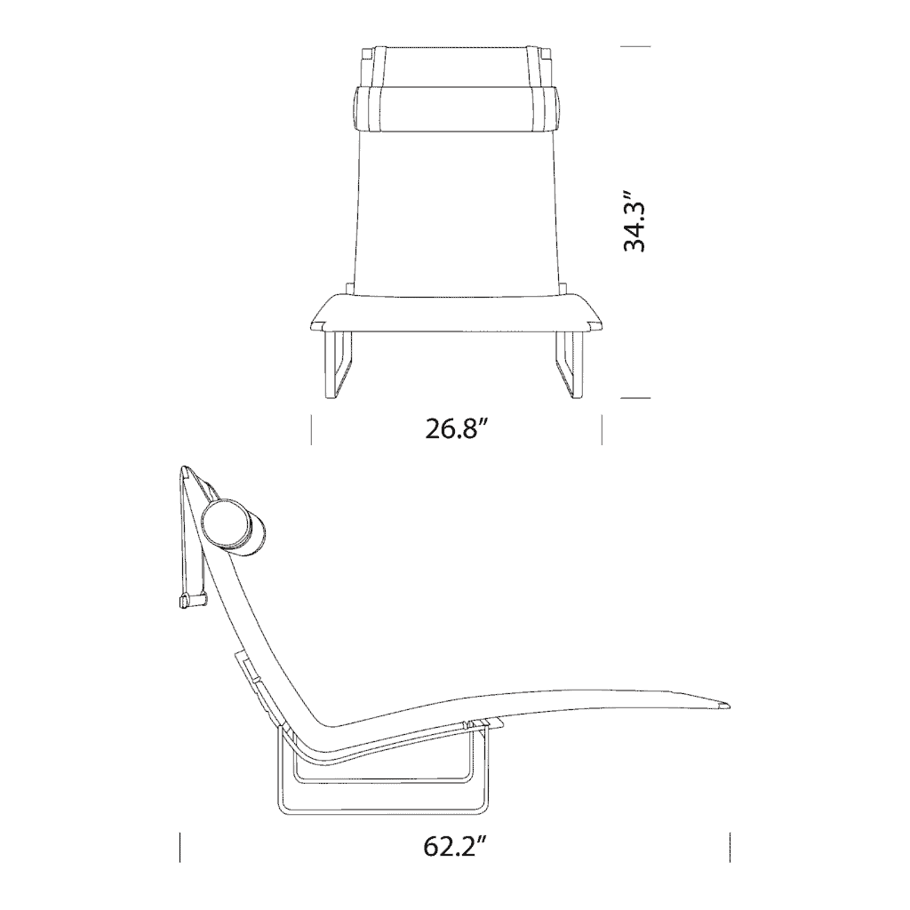Lea Lounge Chair Dimensions