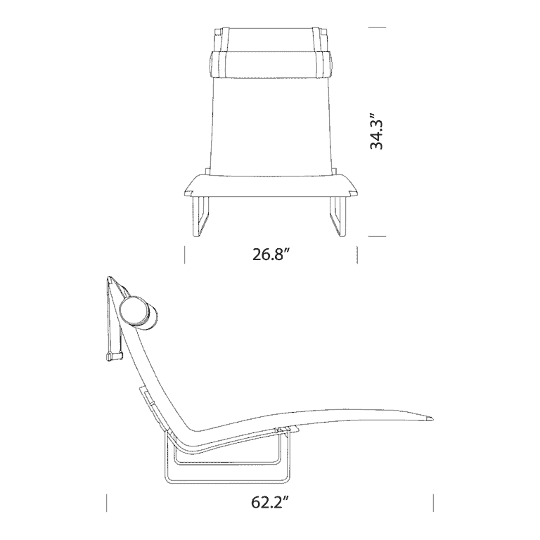 Lea Lounge Chair Dimensions