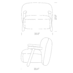 Luna Lounge Chair Dimensions Luna Lounge Chair Dimensions