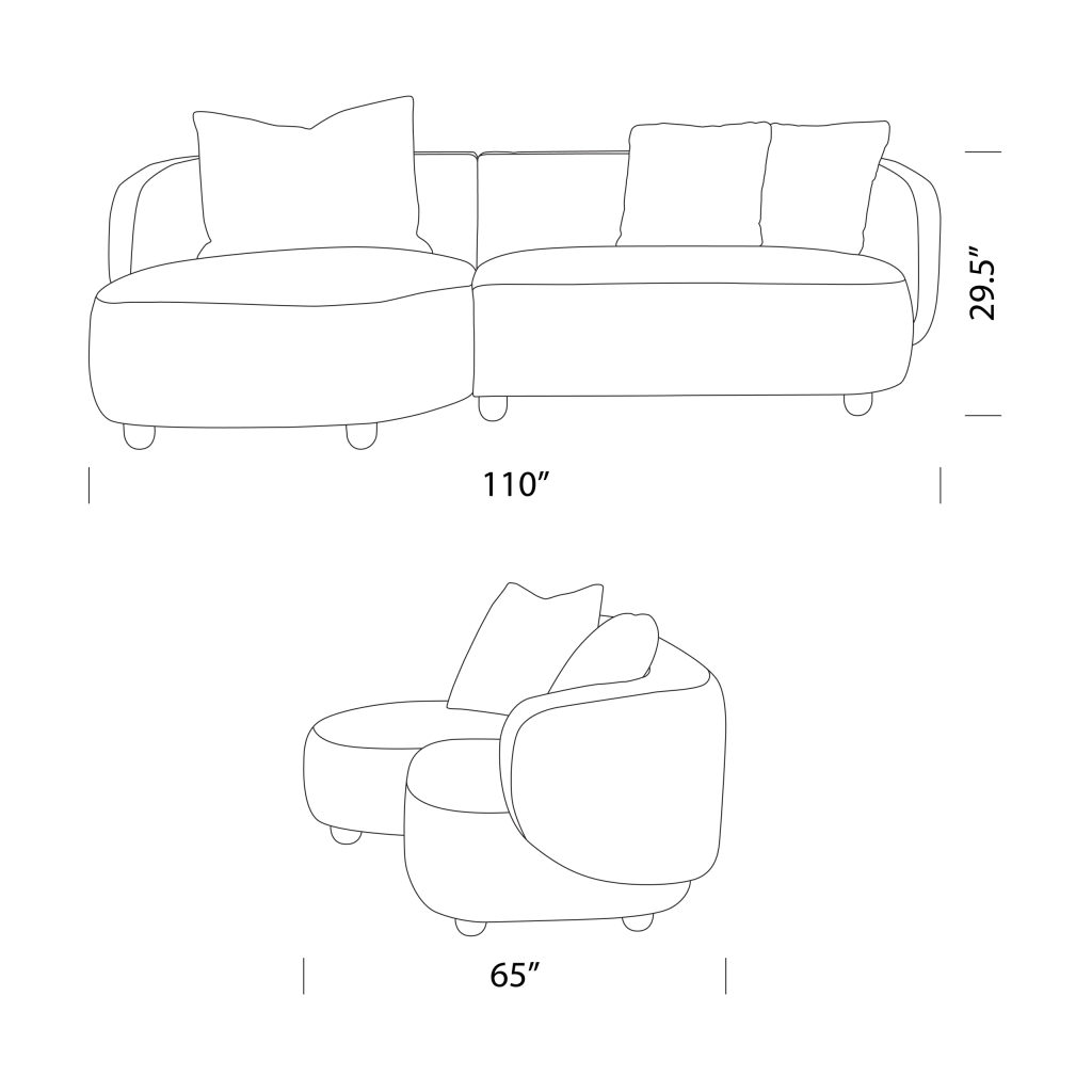 Pebble Sofa Dimensions