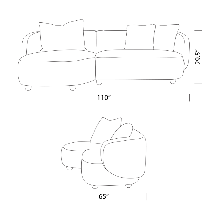 Pebble Sofa Dimensions