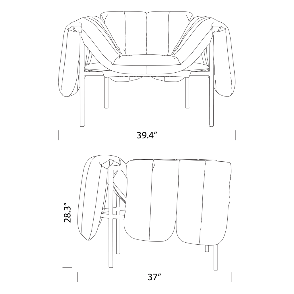 Puffy Chair Dimensions