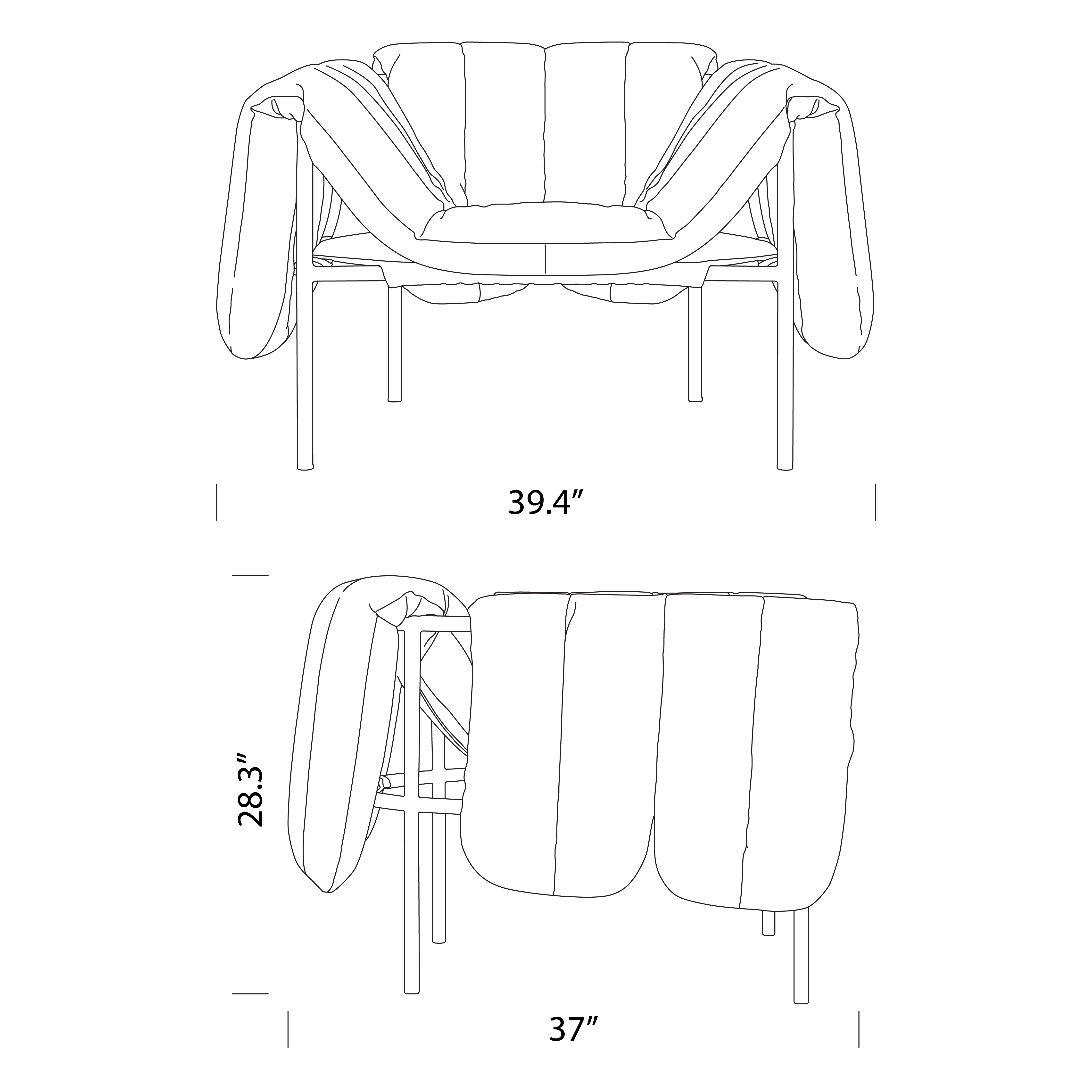 Puffy Chair Dimensions
