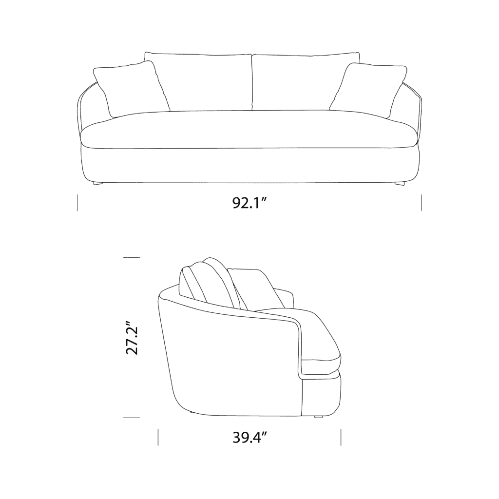Ravelle Sofa Dimensions
