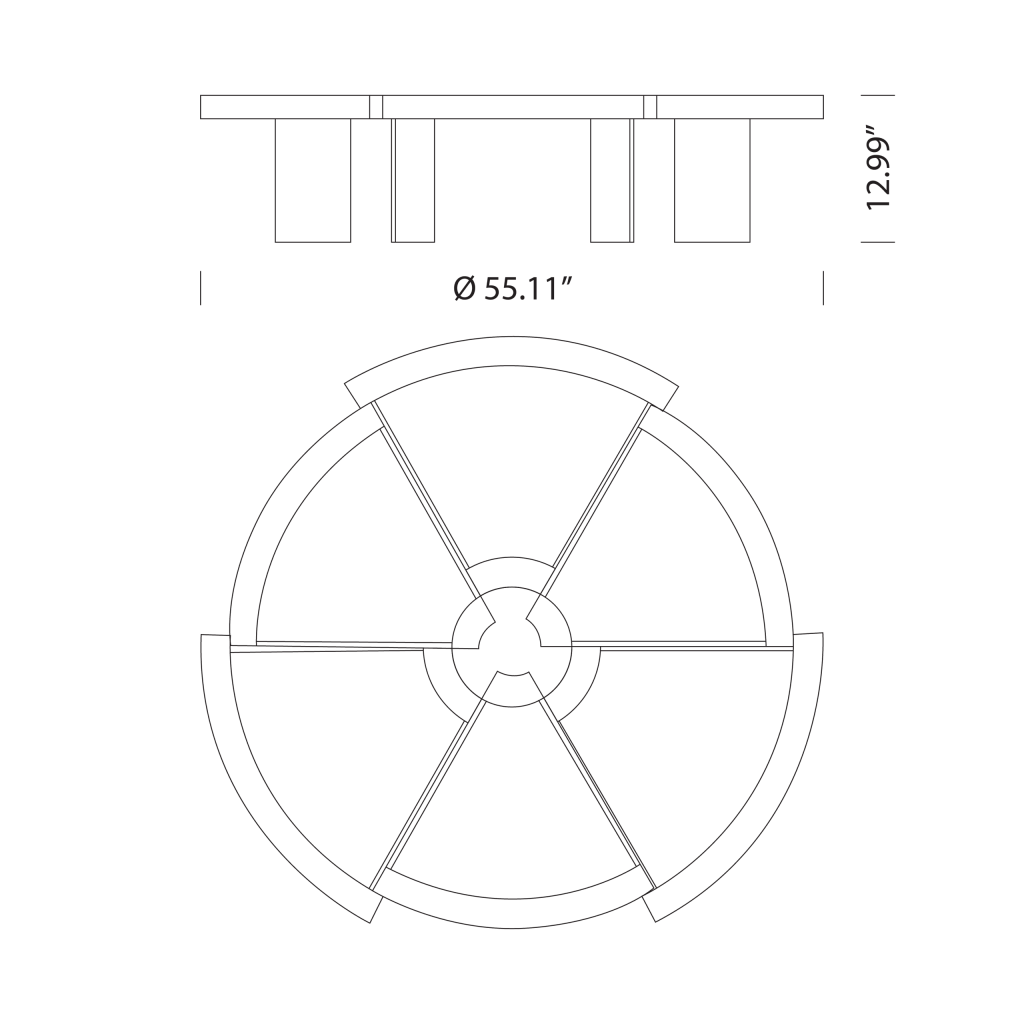 Rio Coffee Table Dimensions