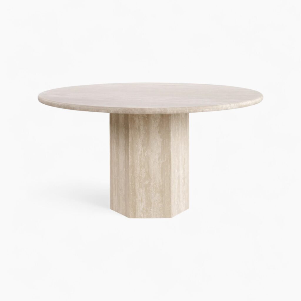 Saga Round Travertine 2
