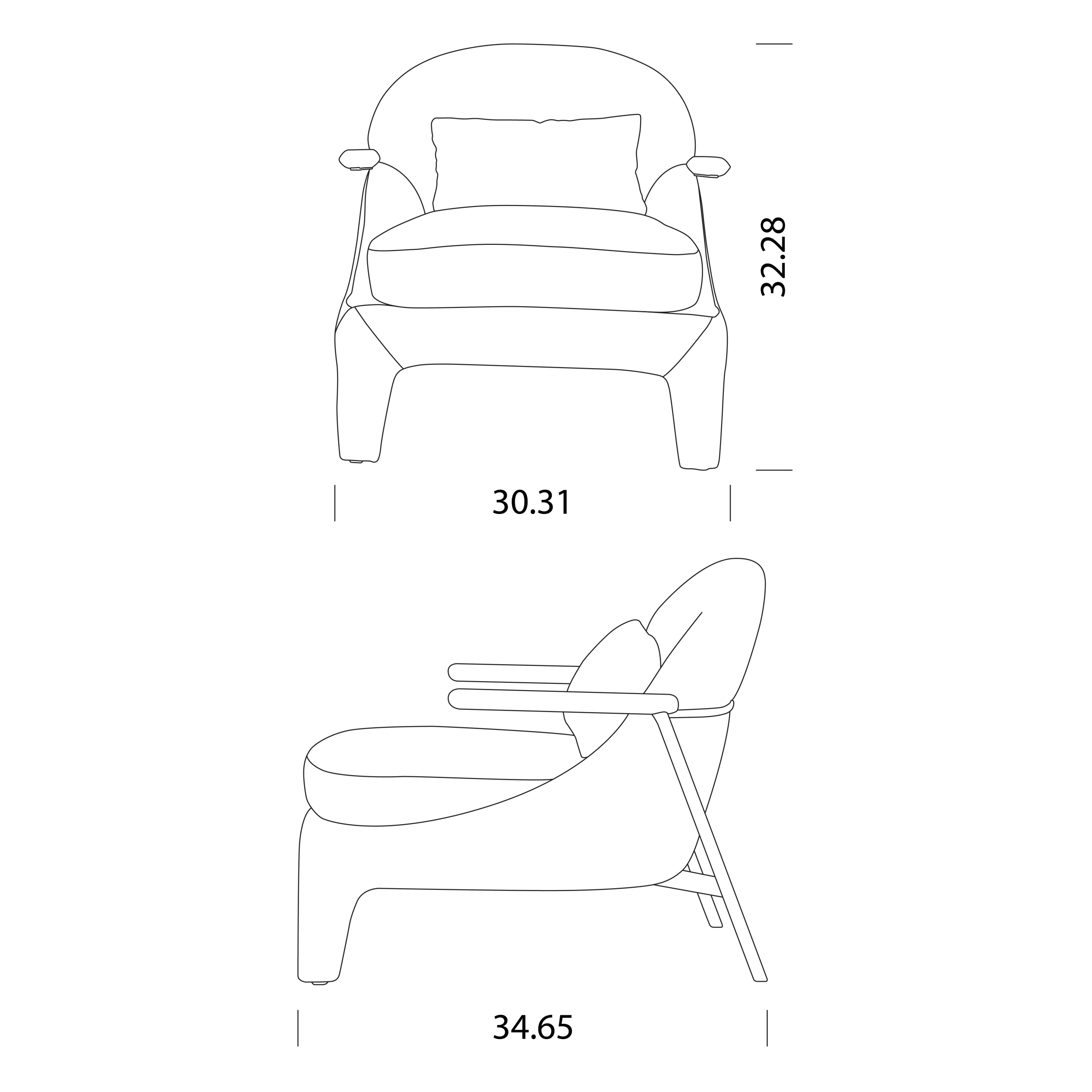 Tessera Chair Dimensions Tessera Chair Dimensions