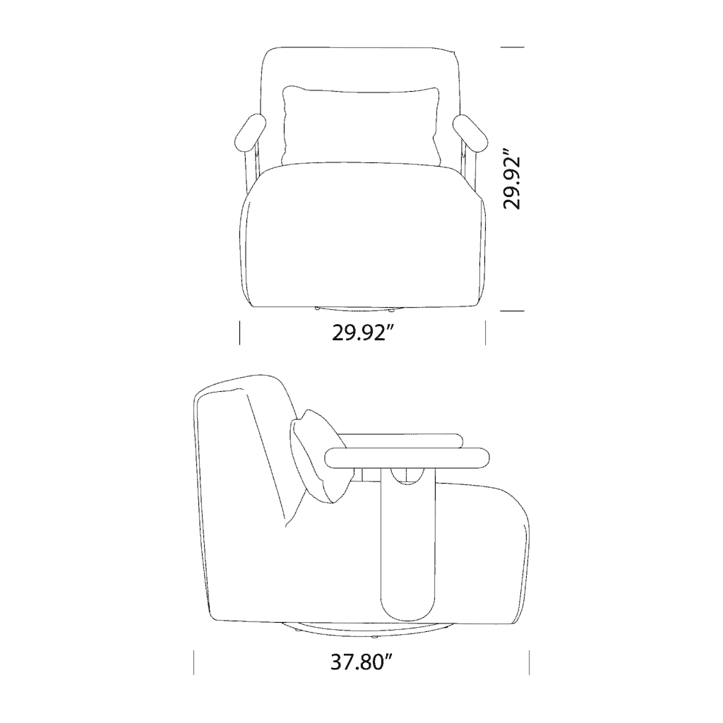 Vera Lounge Chair Dimensions