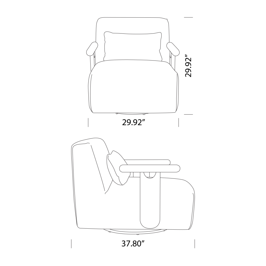 Vera Lounge Chair Dimensions
