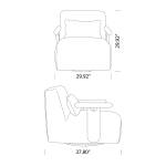 Vera Lounge Chair Dimensions