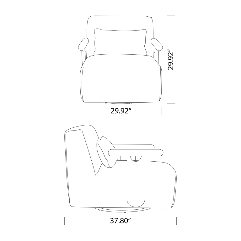 Vera Lounge Chair Dimensions