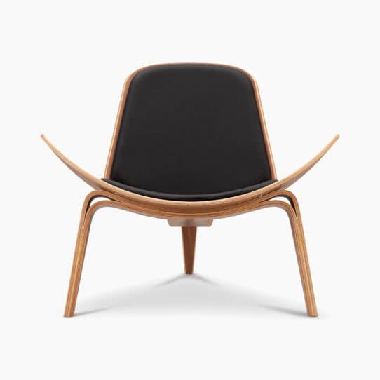 CH07 Chair - Walnut 1 - CH07 Shell Chair, CH07 Shell Chair Replica