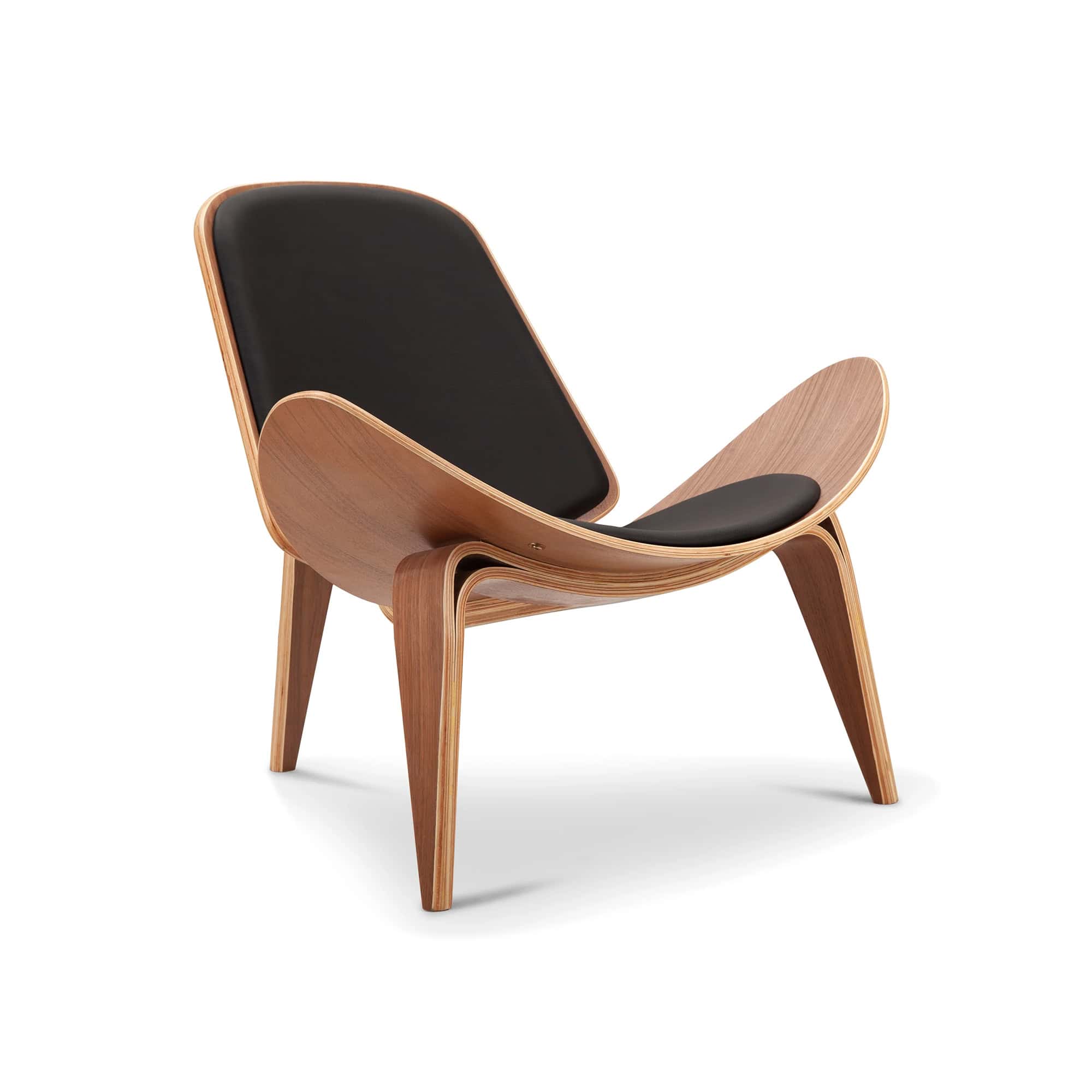 CH07 Chair - Walnut 2 - CH07 Shell Chair, CH07 Shell Chair Replica