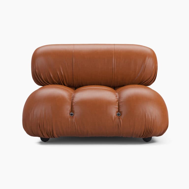 Camaleonda Module Armless - Brown Leather 1 - Camaleonda