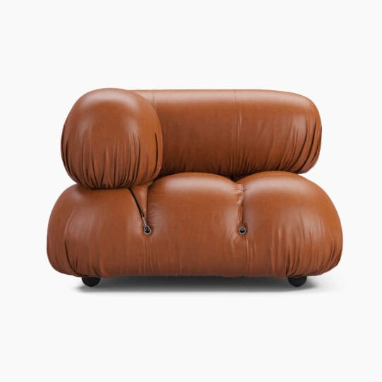 Camaleonda Module Corner - Brown Leather 1 - Camaleonda