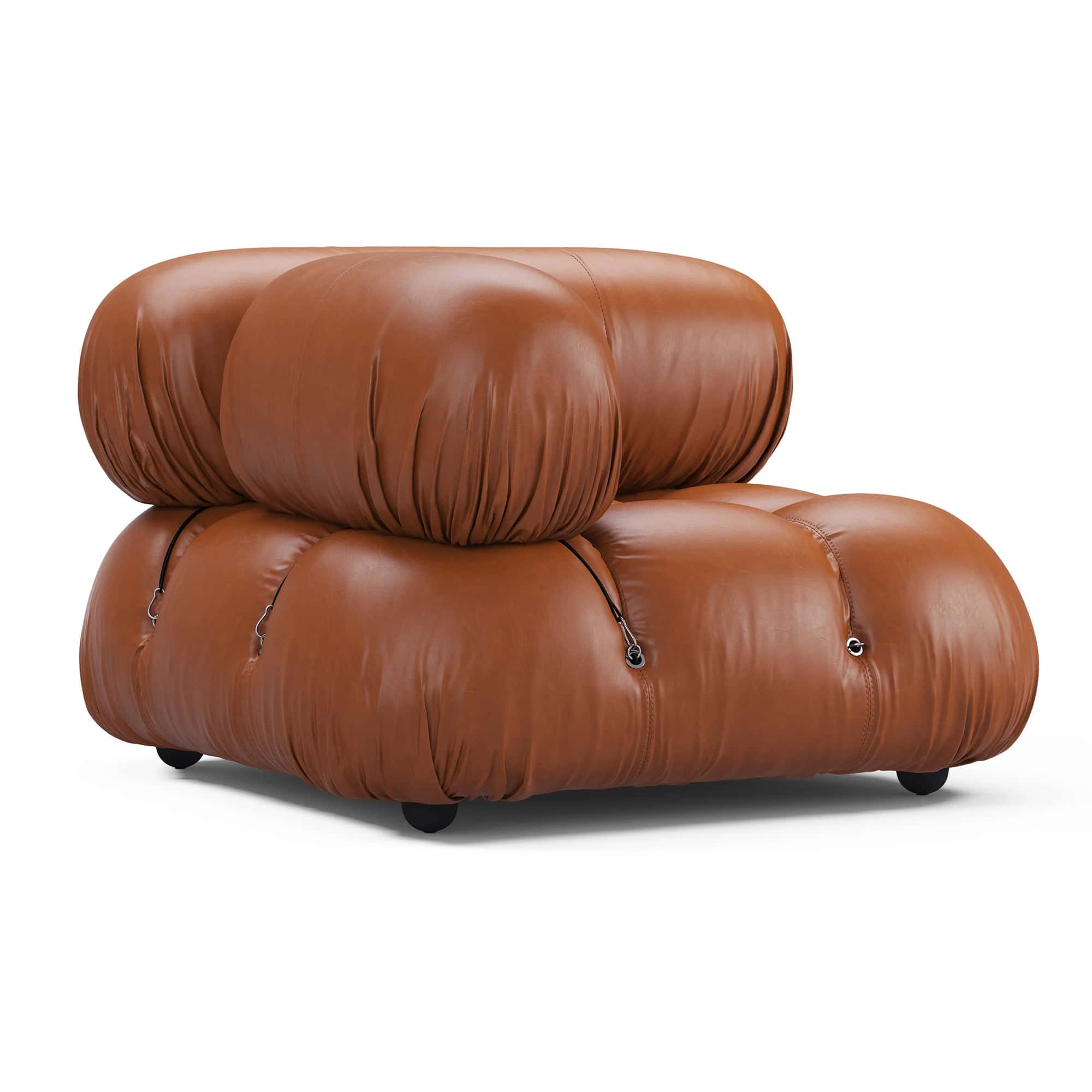 Camaleonda Module Corner - Brown Leather 2 - Camaleonda
