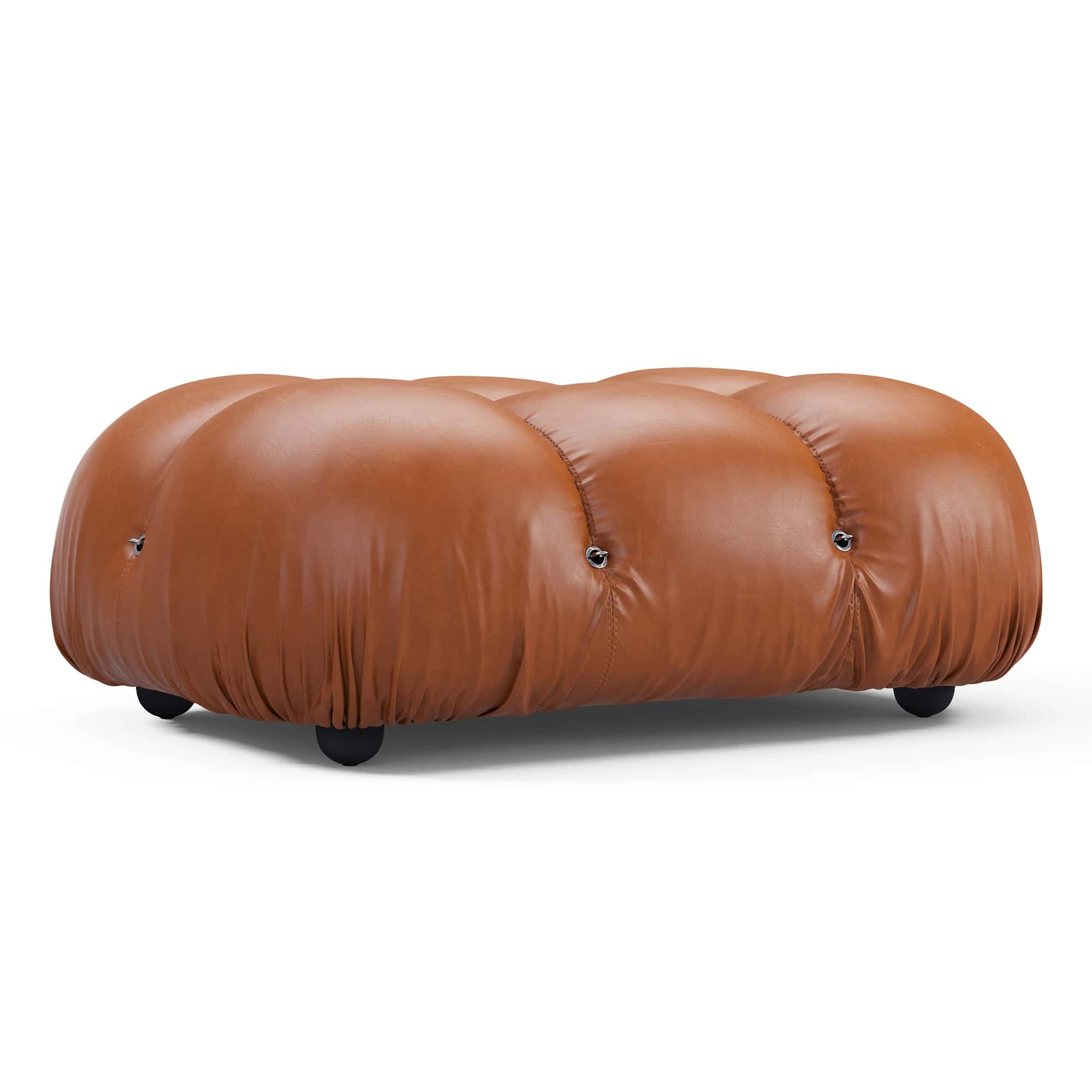 Camaleonda Module Ottoman - Brown Leather 3 Camaleonda Module Ottoman - Brown Leather 3 - Camaleonda