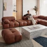Camaleonda Sofa - Brown Leather (16) Camaleonda Sofa - Brown Leather (16) - Mario Bellini