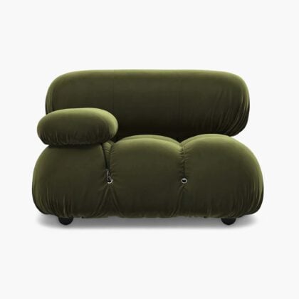 Mario Bellini Module Right Armrest - Green Velvet 1 - Camaleonda