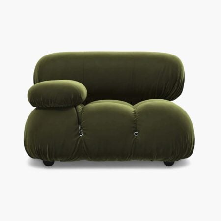 Mario Bellini Module Right Armrest - Green Velvet 1 - Camaleonda