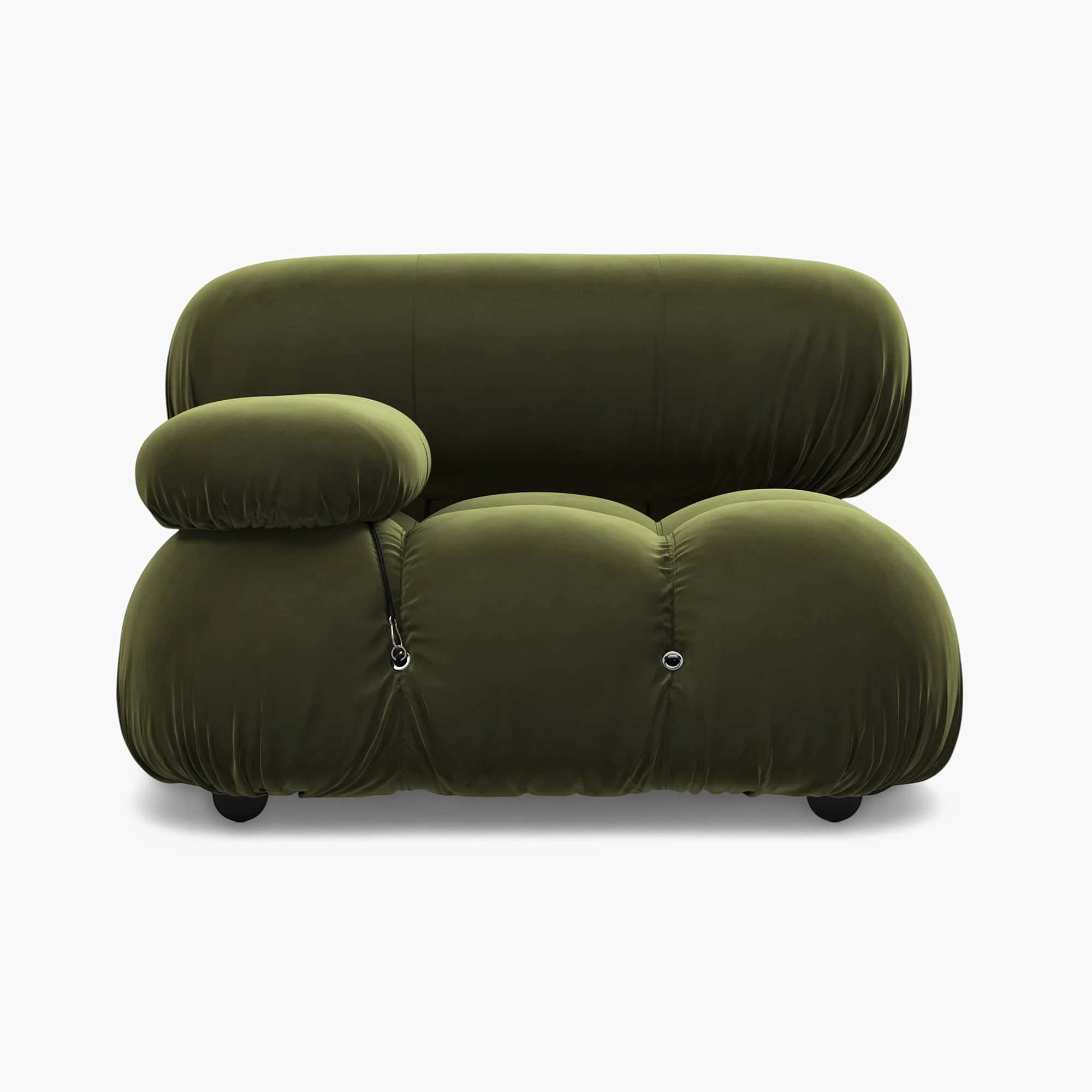 Mario Bellini Module Right Armrest - Green Velvet 1 - Camaleonda