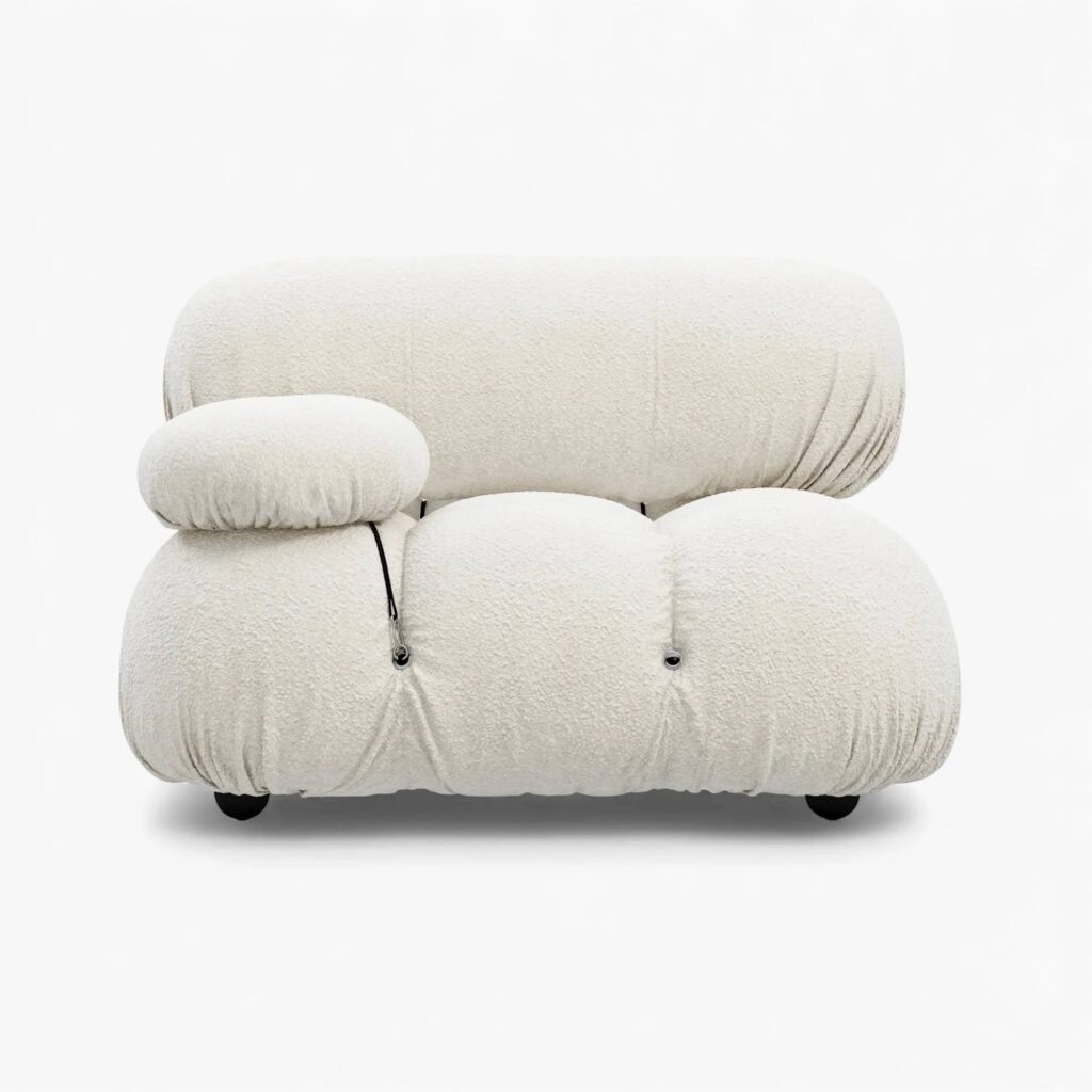 Mario Bellini Module Right Armrest - White Bouclé 1