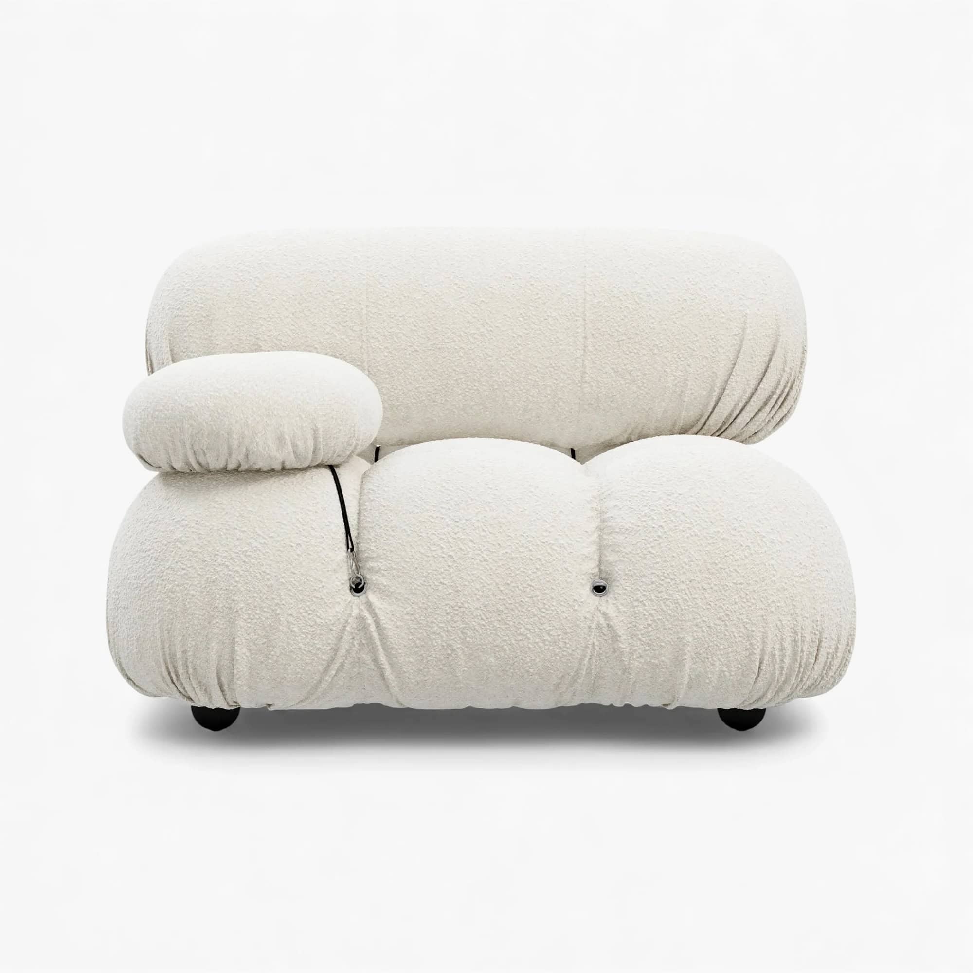 Mario Bellini Module Right Armrest - White Bouclé 1