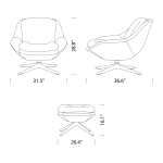 Kendall Armchair with Ottoman Kendall Armchair with Ottoman