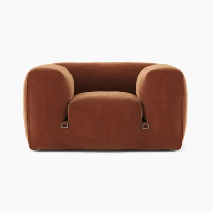 Le Mura Armchair Rust Chenille 1
