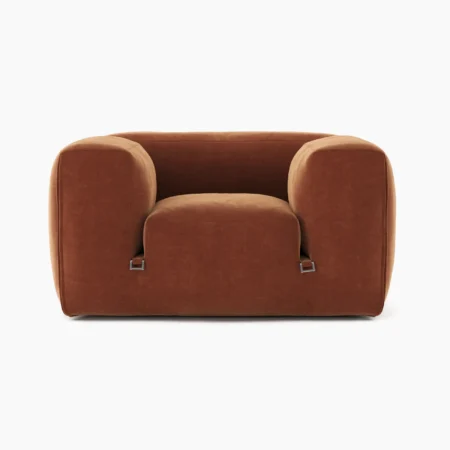 Le Mura Armchair Rust Chenille 1