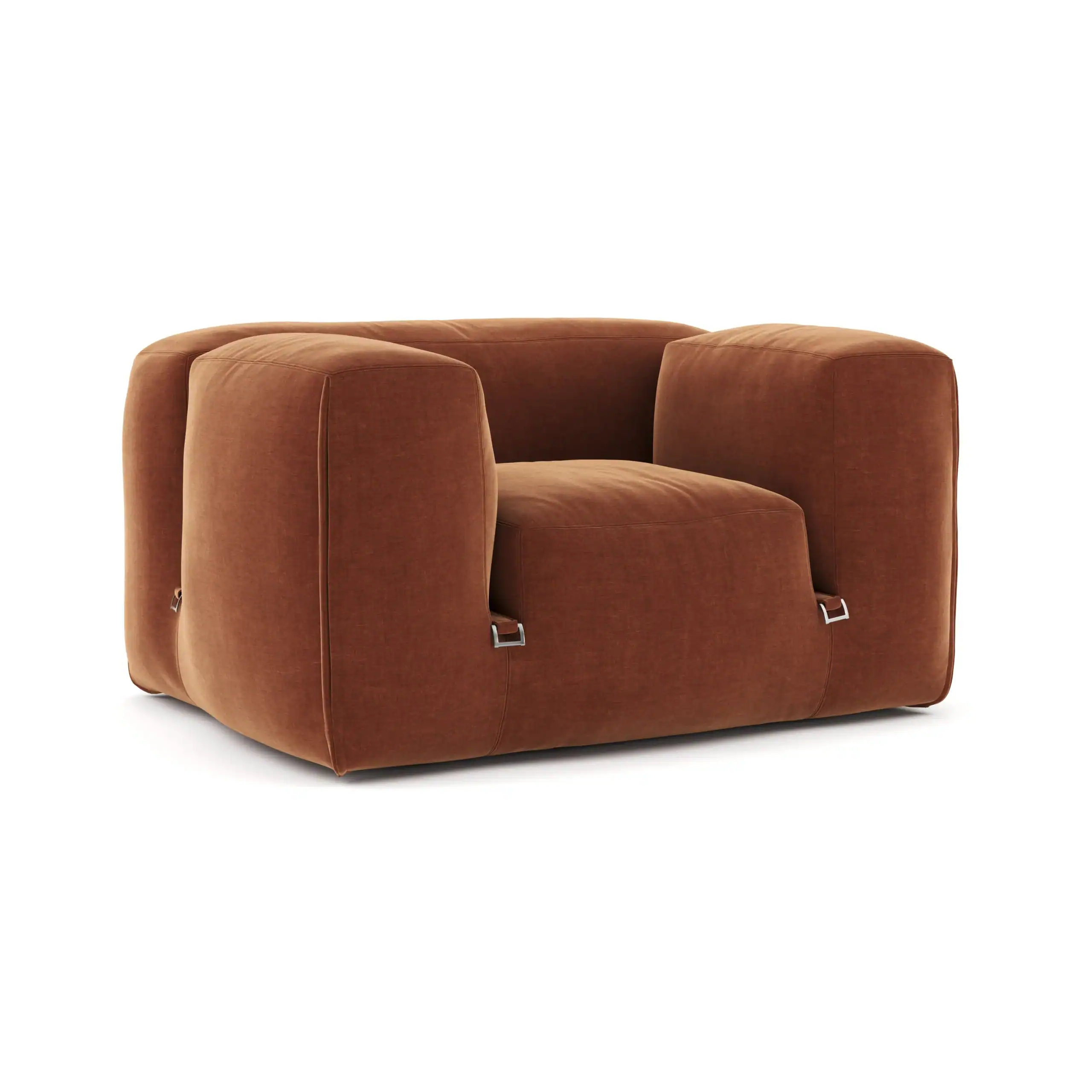 Le Mura Armchair Rust Chenille 2