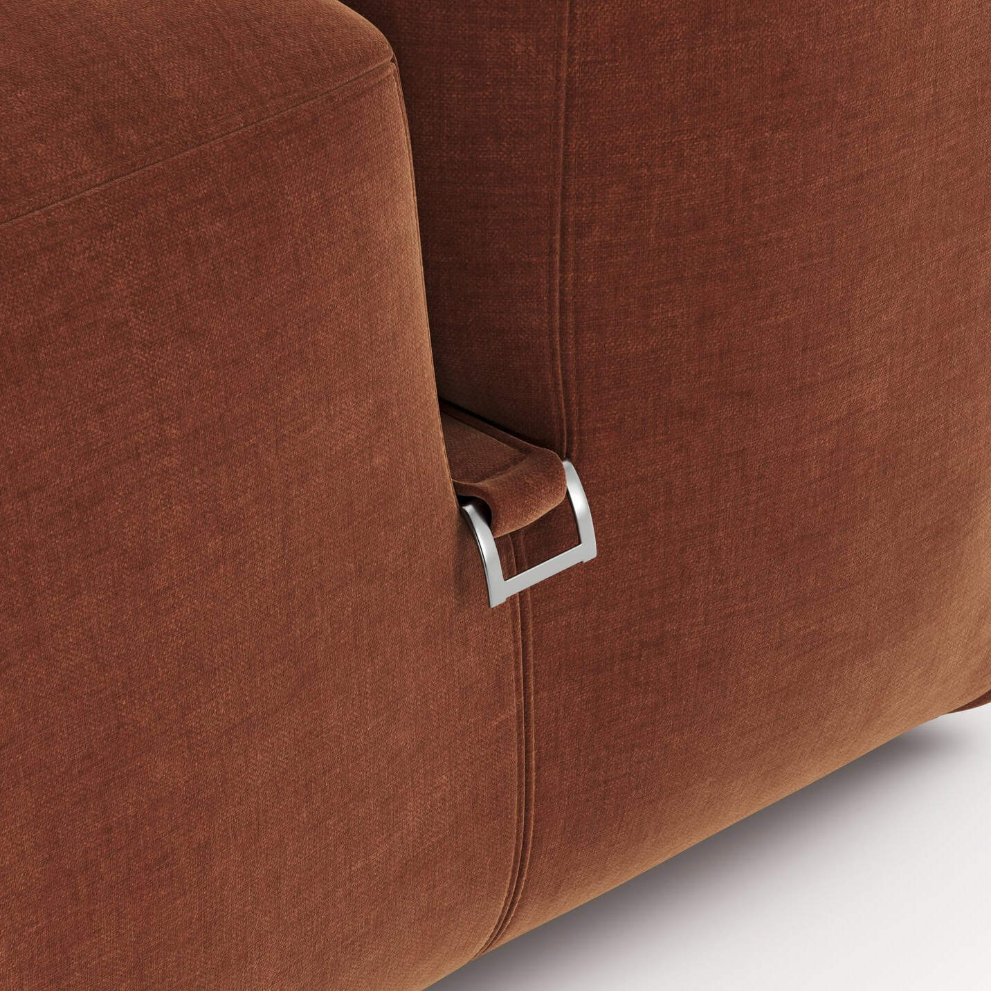 Le Mura Armchair Rust Chenille 5