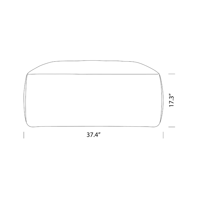 Le Mura Ottoman Dimensions - Le Mura Sofa