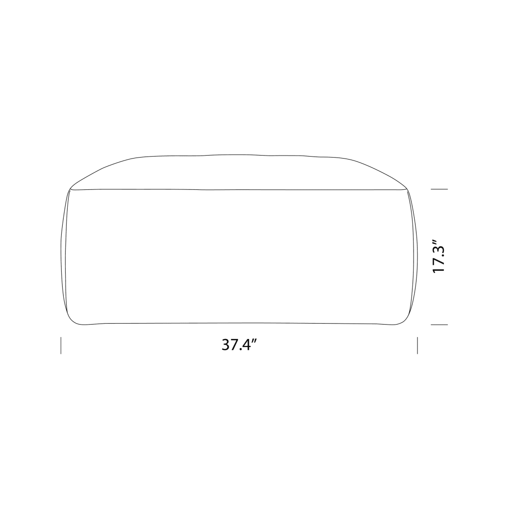Le Mura Ottoman Dimensions - Le Mura Sofa