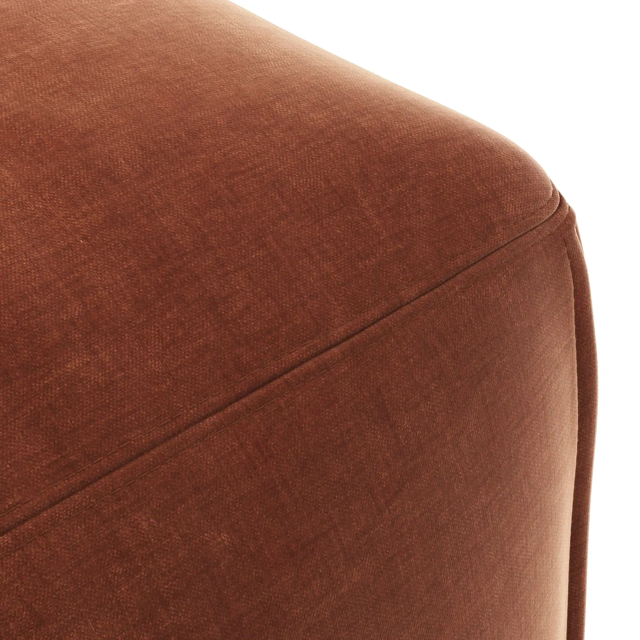 Le Mura Ottoman Rust Chenille 6 Le Mura Ottoman Rust Chenille 6