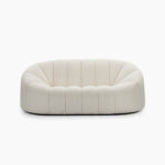 Alpha 2 Seater Sofa - White Bouclé (1) Alpha 2 Seater Sofa - White Bouclé (1)