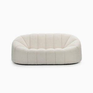 Alpha 2 Seater Sofa - White Bouclé (1)