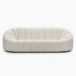 Alpha 3 Seater Sofa - White Bouclé (1) Alpha 3 Seater Sofa - White Bouclé (1)