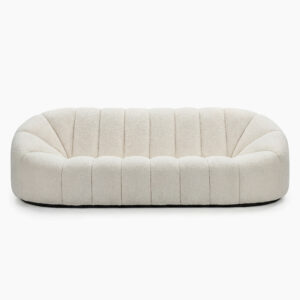 Alpha 3 Seater Sofa - White Bouclé (1)