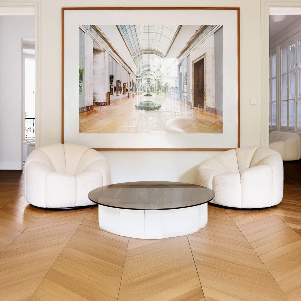 Alpha Club Armchair - White Bouclé (11)