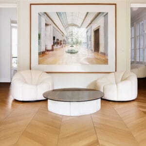 Alpha Club Armchair - White Bouclé (11)