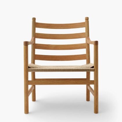 CH44 Lounge Chair - Oak Lacquer (1)