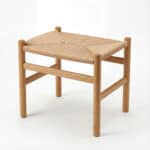 CH53 Footstool - Oak Lacquer (5) CH53 Footstool - Oak Lacquer (5)