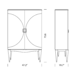 Carpanese Home 7034 Bar Cabinet Dimensions Carpanese Home 7034 Bar Cabinet Dimensions